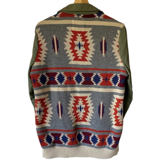 Thread & Supply Southwestern Aztec Utility Lightweight Jacket Pockets Size Med - Picture 1 of 16